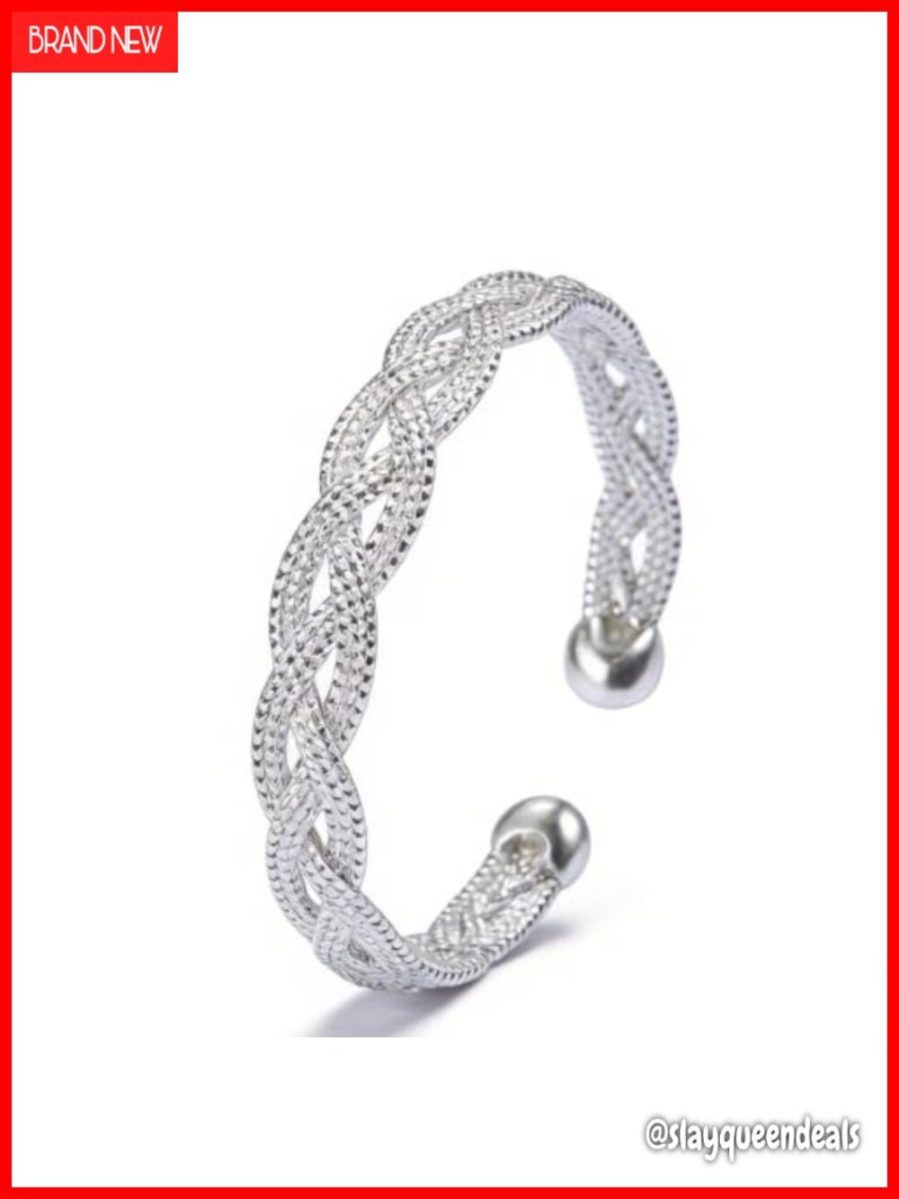 Italian Sterling Silver Stackable Bracelet for Women